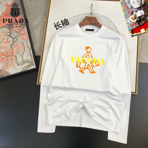 Wholesale Prada T-Shirts Long Sleeved For Unisex #1267856 $34.00 USD, Wholesale Quality Replica Prada T-Shirts