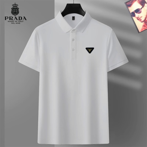 Wholesale Prada T-Shirts Short Sleeved For Men #1267930 $29.00 USD, Wholesale Quality Replica Prada T-Shirts