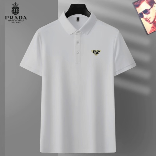 Wholesale Prada T-Shirts Short Sleeved For Men #1267936 $29.00 USD, Wholesale Quality Replica Prada T-Shirts