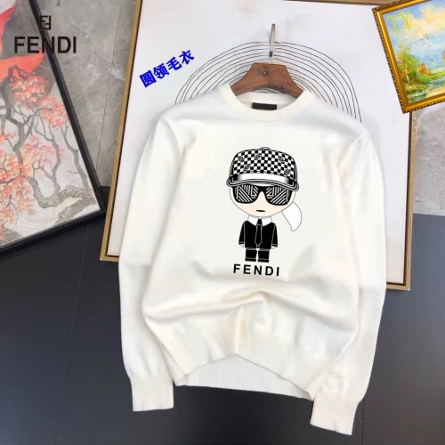 Wholesale Fendi Sweaters Long Sleeved For Men #1267964 $42.00 USD, Wholesale Quality Replica Fendi Sweaters