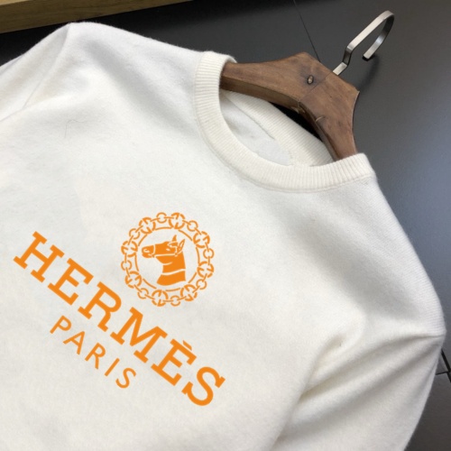 Replica Hermes Sweaters Long Sleeved For Men #1267975 $42.00 USD for Wholesale