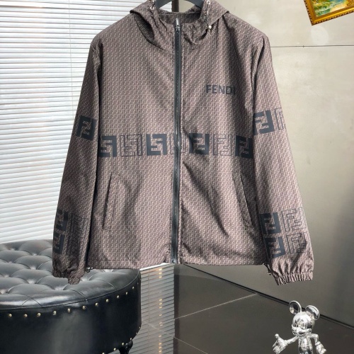 Wholesale Fendi Jackets Long Sleeved For Men #1268035 $60.00 USD, Wholesale Quality Replica Fendi Jackets