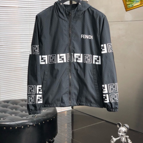 Wholesale Fendi Jackets Long Sleeved For Men #1268036 $60.00 USD, Wholesale Quality Replica Fendi Jackets