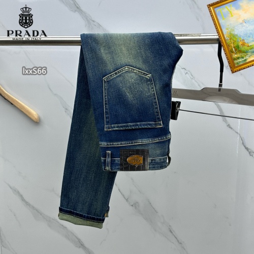 Replica Prada Jeans For Men #1268116 $48.00 USD for Wholesale