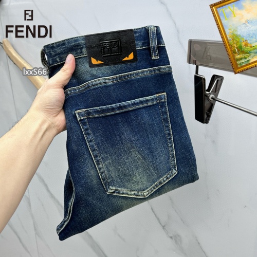 Wholesale Fendi Jeans For Men #1268125 $48.00 USD, Wholesale Quality Replica Fendi Jeans