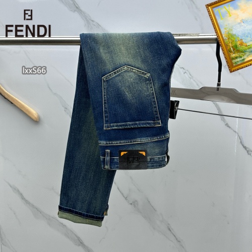 Replica Fendi Jeans For Men #1268125 $48.00 USD for Wholesale