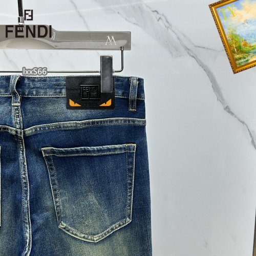 Replica Fendi Jeans For Men #1268125 $48.00 USD for Wholesale