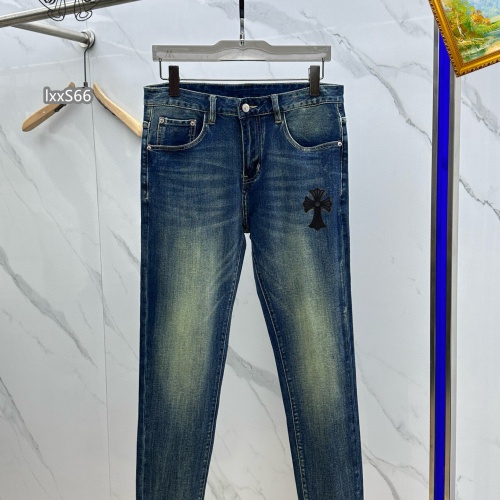 Replica Chrome Hearts Jeans For Men #1268127 $48.00 USD for Wholesale