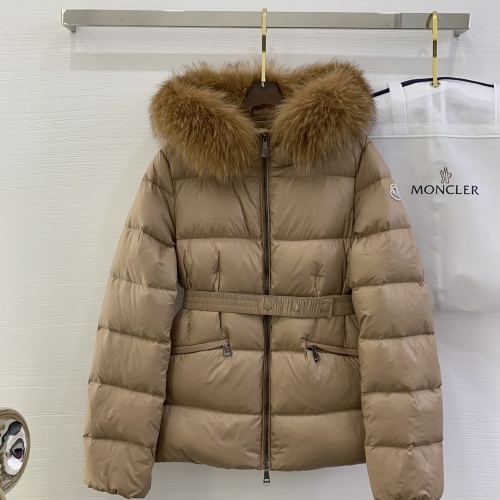 Wholesale Moncler Down Feather Coat Long Sleeved For Women #1268134 $185.00 USD, Wholesale Quality Replica Moncler Down Feather Coat