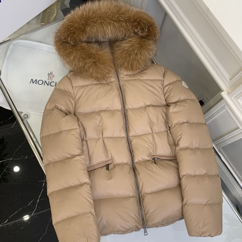 Replica Moncler Down Feather Coat Long Sleeved For Women #1268134 $185.00 USD for Wholesale