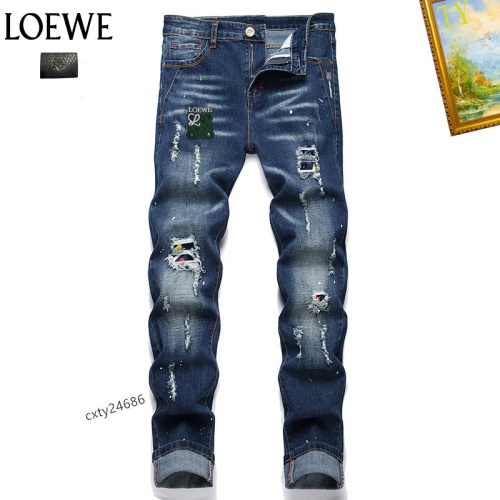 Wholesale LOEWE Jeans For Men #1268139 $48.00 USD, Wholesale Quality Replica LOEWE Jeans