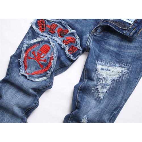 Replica Philipp Plein PP Jeans For Men #1268143 $48.00 USD for Wholesale