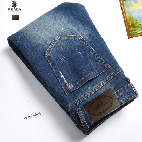 Replica Prada Jeans For Men #1268146 $48.00 USD for Wholesale