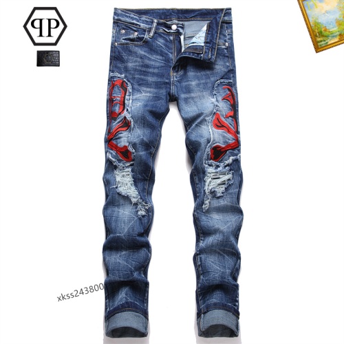 Wholesale Philipp Plein PP Jeans For Men #1268147 $48.00 USD, Wholesale Quality Replica Philipp Plein PP Jeans