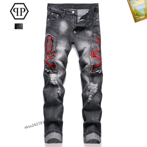 Wholesale Philipp Plein PP Jeans For Men #1268157 $48.00 USD, Wholesale Quality Replica Philipp Plein PP Jeans