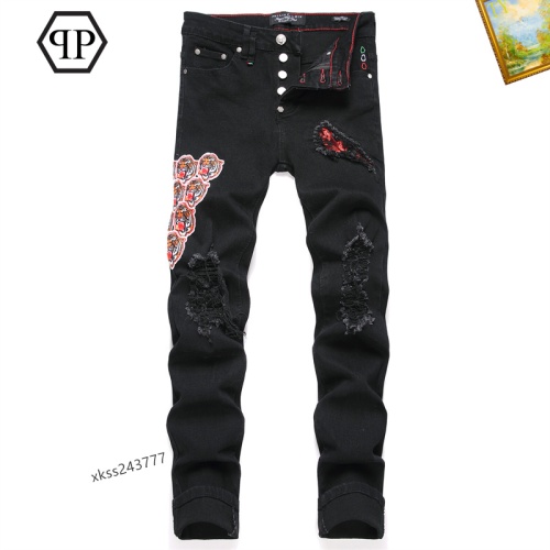 Wholesale Philipp Plein PP Jeans For Men #1268160 $48.00 USD, Wholesale Quality Replica Philipp Plein PP Jeans