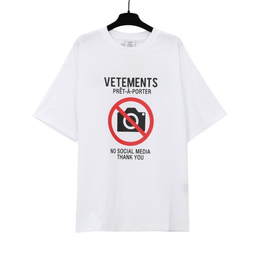 Wholesale VETEMENTS T-Shirts Short Sleeved For Unisex #1268269 $29.00 USD, Wholesale Quality Replica VETEMENTS T-Shirts