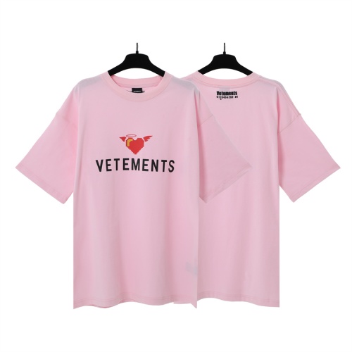 Wholesale VETEMENTS T-Shirts Short Sleeved For Unisex #1268275 $29.00 USD, Wholesale Quality Replica VETEMENTS T-Shirts