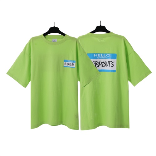 Wholesale VETEMENTS T-Shirts Short Sleeved For Unisex #1268276 $29.00 USD, Wholesale Quality Replica VETEMENTS T-Shirts