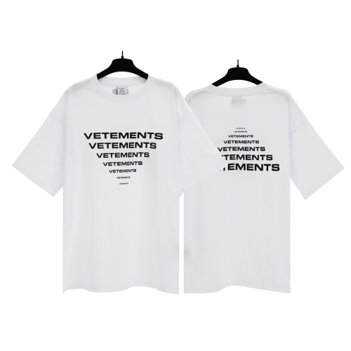 Wholesale VETEMENTS T-Shirts Short Sleeved For Unisex #1268277 $29.00 USD, Wholesale Quality Replica VETEMENTS T-Shirts