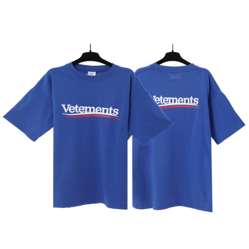 Wholesale VETEMENTS T-Shirts Short Sleeved For Unisex #1268283 $29.00 USD, Wholesale Quality Replica VETEMENTS T-Shirts