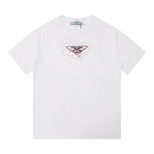 Wholesale Prada T-Shirts Short Sleeved For Unisex #1268385 $34.00 USD, Wholesale Quality Replica Prada T-Shirts