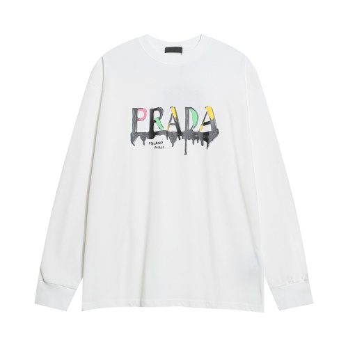 Wholesale Prada T-Shirts Long Sleeved For Unisex #1268387 $39.00 USD, Wholesale Quality Replica Prada T-Shirts