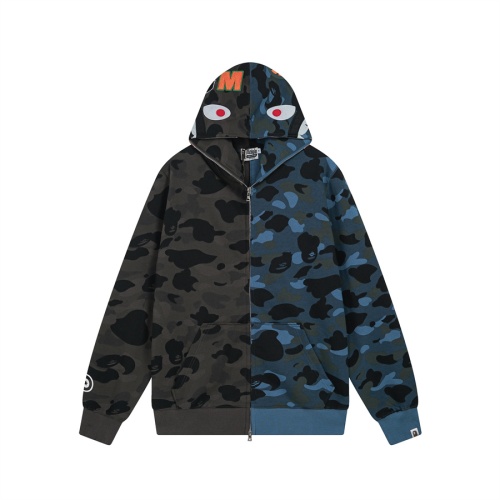 Wholesale Bape Hoodies Long Sleeved For Men #1268480 $56.00 USD, Wholesale Quality Replica Bape Hoodies