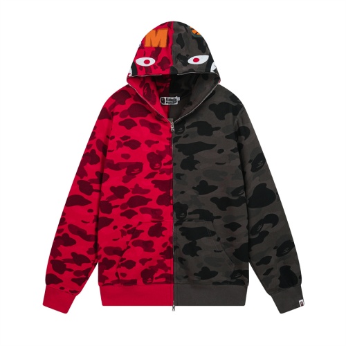 Wholesale Bape Hoodies Long Sleeved For Men #1268483 $56.00 USD, Wholesale Quality Replica Bape Hoodies