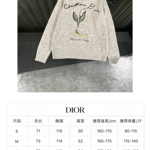 Replica Christian Dior Sweaters Long Sleeved For Unisex #1268677 $64.00 USD for Wholesale