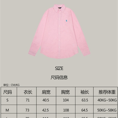 Replica Ralph Lauren Polo Shirts Long Sleeved For Unisex #1268690 $56.00 USD for Wholesale