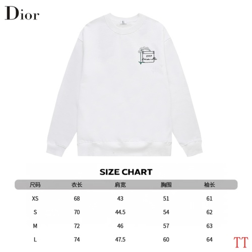 Replica Christian Dior Hoodies Long Sleeved For Unisex #1268699 $52.00 USD for Wholesale