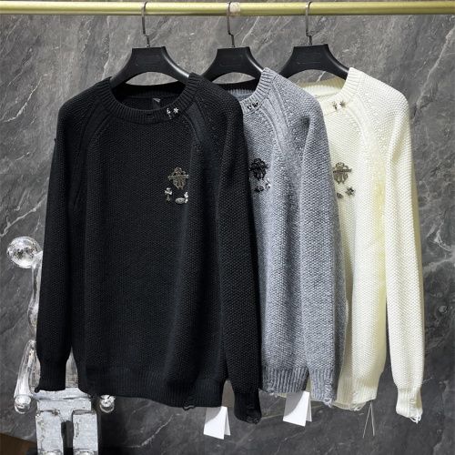 Replica Chrome Hearts Sweater Long Sleeved For Unisex #1268718 $56.00 USD for Wholesale