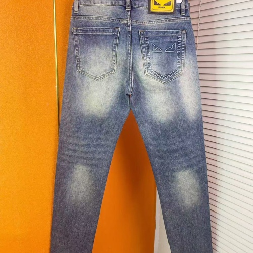 Replica Fendi Jeans For Men #1268834 $48.00 USD for Wholesale