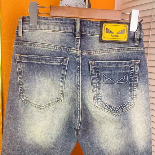 Replica Fendi Jeans For Men #1268834 $48.00 USD for Wholesale