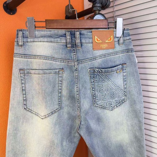 Replica Fendi Jeans For Men #1268835 $48.00 USD for Wholesale