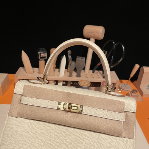 Replica Hermes AAA Quality Handbags In Gold For Women #1268919 $304.13 USD for Wholesale