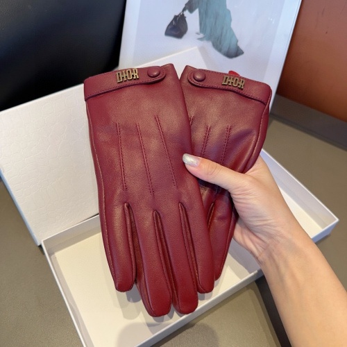 Replica Christian Dior Gloves For Women #1269003 $45.00 USD for Wholesale