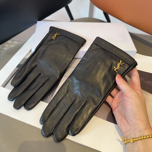 Wholesale Yves Saint Laurent Gloves For Women #1269005 $45.00 USD, Wholesale Quality Replica Yves Saint Laurent Gloves