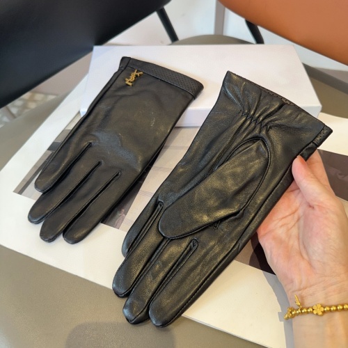 Replica Yves Saint Laurent Gloves For Women #1269005 $45.00 USD for Wholesale