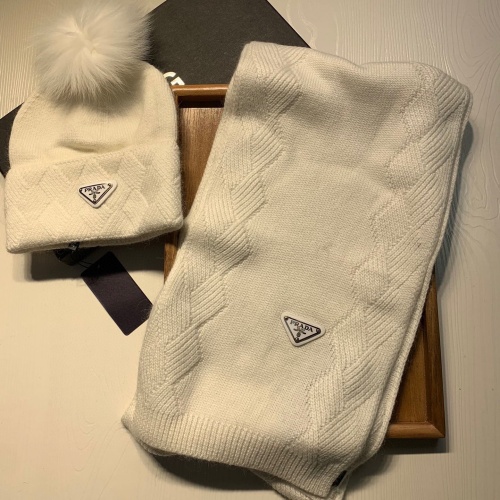 Wholesale Prada Hat and Scarf Set #1269082 $72.00 USD, Wholesale Quality Replica Prada Hat and Scarf and Glove Set