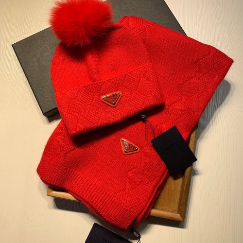 Replica Prada Hat and Scarf Set #1269085 $72.00 USD for Wholesale