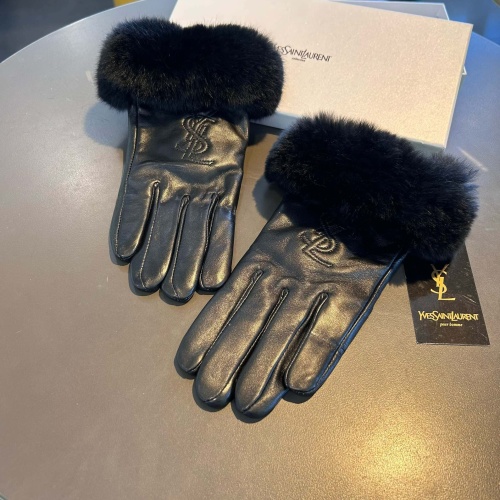 Wholesale Yves Saint Laurent Gloves For Women #1269089 $48.00 USD, Wholesale Quality Replica Yves Saint Laurent Gloves