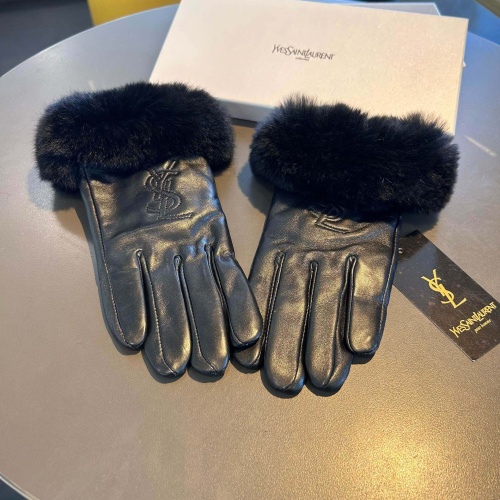 Replica Yves Saint Laurent Gloves For Women #1269089 $48.00 USD for Wholesale