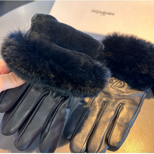 Replica Yves Saint Laurent Gloves For Women #1269089 $48.00 USD for Wholesale