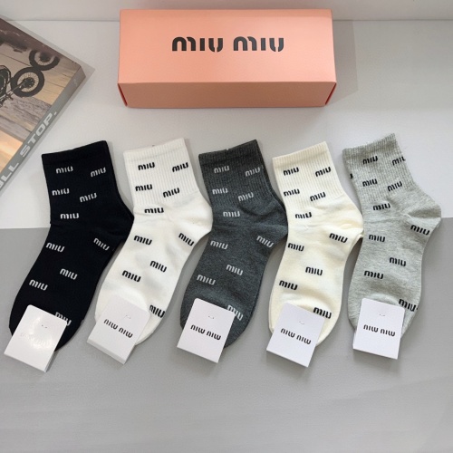 Wholesale MIU MIU Socks #1269191 $27.00 USD, Wholesale Quality Replica MIU MIU Socks