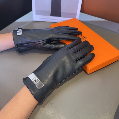 Replica Hermes Gloves #1269231 $52.00 USD for Wholesale