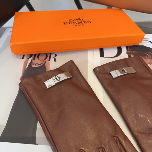 Replica Hermes Gloves #1269234 $52.00 USD for Wholesale