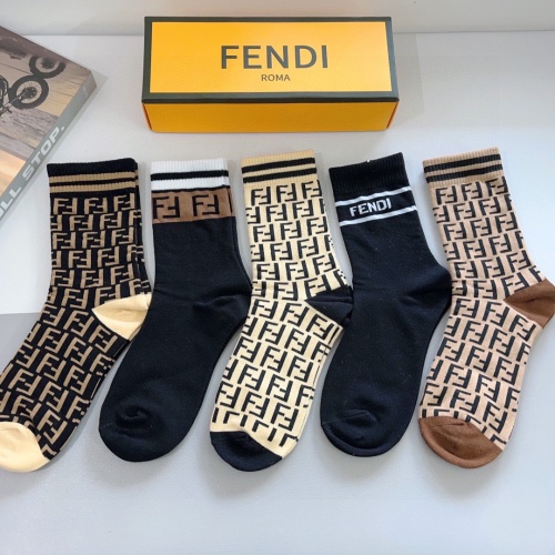 Wholesale Fendi Socks #1269557 $29.00 USD, Wholesale Quality Replica Fendi Socks