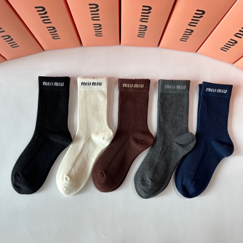 Wholesale MIU MIU Socks #1269560 $29.00 USD, Wholesale Quality Replica MIU MIU Socks